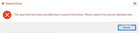 and it says that there is some limitation that is blocking us from running this  usually it filters based on the executable name so lets see if we can rename it  if we can rename it we'll do this  1. change the name to the name that never exists and try to run if it didn't run it means that the filter is whitelisted not black listed  2. and because the filter is white listed we can name it `msedge.txt` cause we know this name is allowed so lets see what we can do